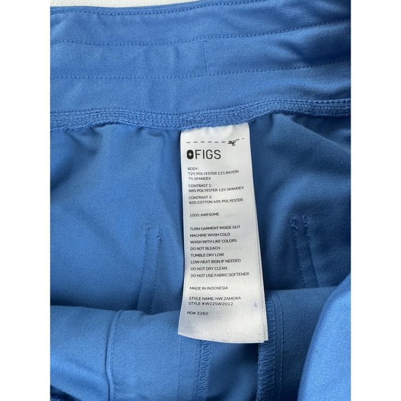 FIGS Zamora Jogger Scrub Pants - Women's Medium - Blue Comfortable Workwear - Picture 2 of 5